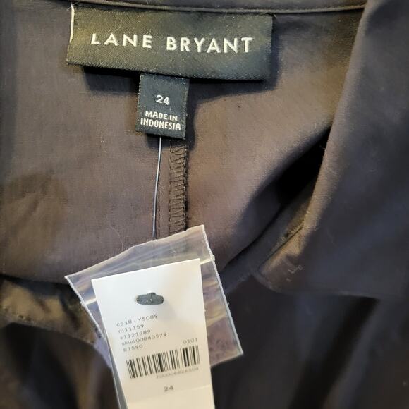 NWT LANE BRYANT Long Sleeve Long Sleeve Extreme Peplum Tunic size 24 - Picture 4 of 5